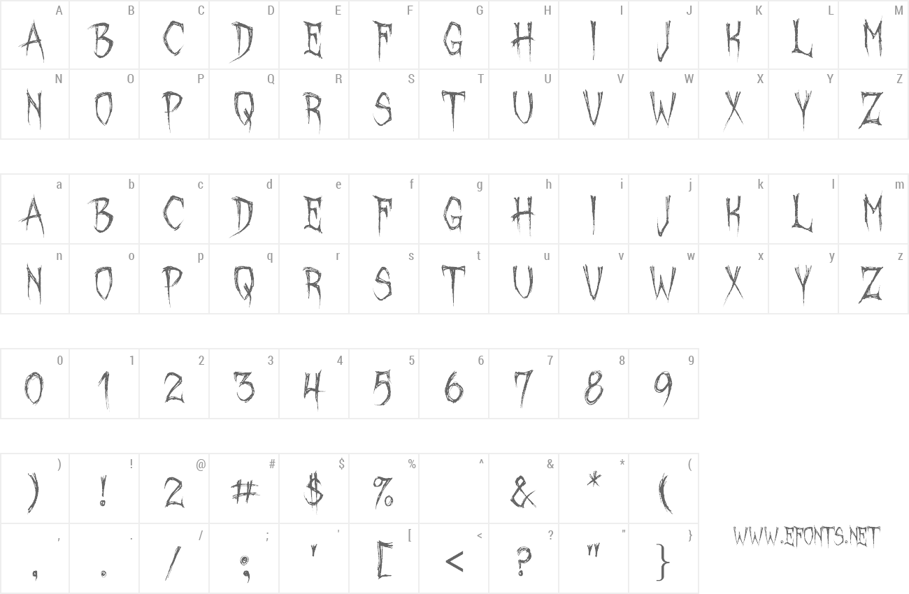 Font October Crow preview